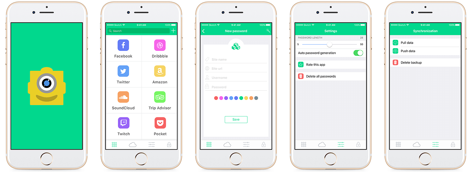 iOS password manager react-native password manager